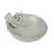 Hello Honey® 13.75" White Speckled Reactive Glaze Stoneware Octopus Bowl